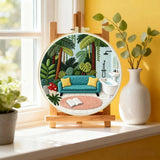 Tropical Oasis Embroidery Kit Kits For Stitchers