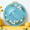 Floral Jellyfish Embroidery Kit Kits For Stitchers