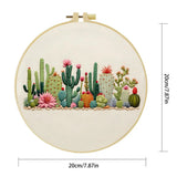 Cactus Garden Embroidery Kit – DIY Succulent Desert Hoop Art for Beginners & Plant Lovers