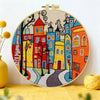 Colorful Street Embroidery Kit