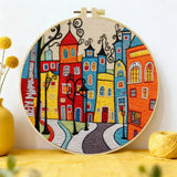 Colorful Street Embroidery Kit