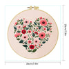 Floral Heart Hand Embroidery Kit