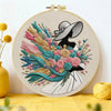 Elegant Floral Lady Embroidery Kit – Vintage Fashion DIY Hand Embroidery Set 👒🌸✨ Kits For Stitchers
