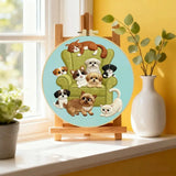Cozy Pets Embroidery Kit Kits For Stitchers