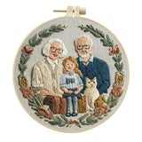 Custom Family Portrait Embroidery Kit – Personalized DIY Hand Embroidery Hoop Art Set from Photo