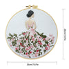 Floral Lady Hand Embroidery Kit