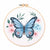 Floral Butterfly Hand Embroidery Kit