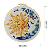 Sun & Moon Embroidery Kit – Celestial Harmony DIY Hand Embroidery Hoop Art Set Kits For Stitchers