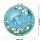 Floral Jellyfish Embroidery Kit Kits For Stitchers