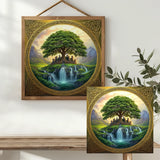 Celtic Tree of Life Fantasy Cross Stitch Kit 🌳🏰✨