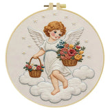 Floral Angel Embroidery Kit Kits For Stitchers