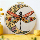 Moon & Dragonflies Embroidery Kit
