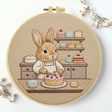 Rabbit Cake Maker Embroidery Starter Kit