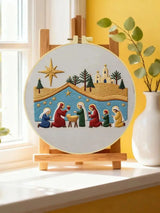 Christmas Nativity Scene Embroidery Kit Kits For Stitchers