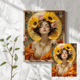 Sunflower Muse Cross Stitch Kit 🌻🧵✨