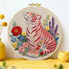 Pink Tiger Garden Embroidery Kit Kits For Stitchers