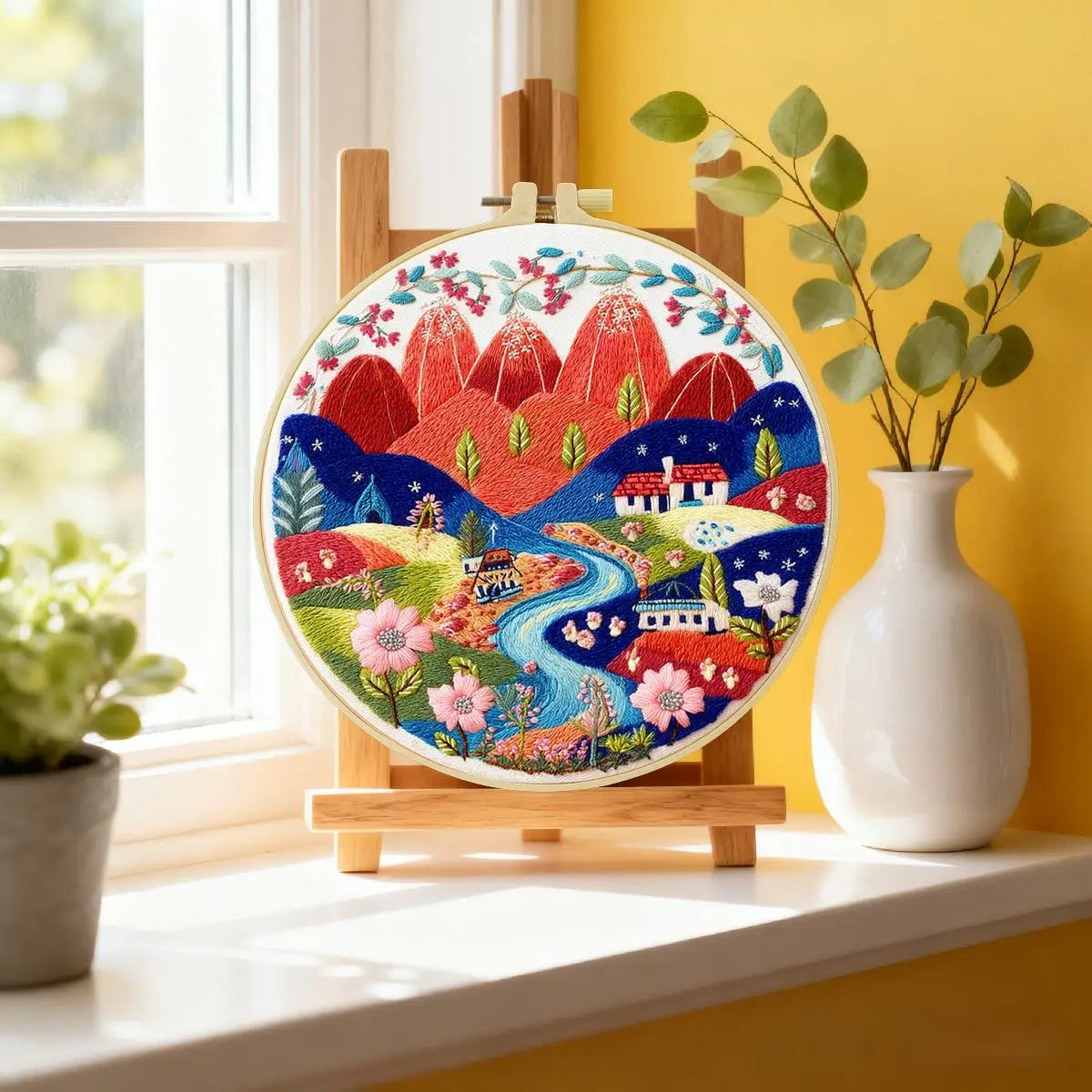 Rural Town Embroidery Starter Kit