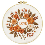Autumn Love Floral Embroidery Kit Kits For Stitchers