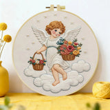 Floral Angel Embroidery Kit Kits For Stitchers