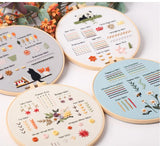 4-Piece Beginner Embroidery Stitch Sampler Kit Kits For Stitchers