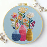 Colorful Vase Embroidery Starter Kit
