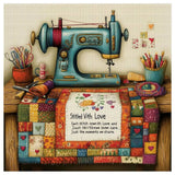 Vintage Sewing Room Cross Stitch Kit 🧵🪡❤️✨