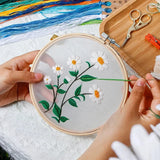 Transparent Double-Sided Flower Embroidery Starter Kit