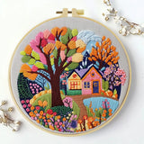 Forest Cabin Embroidery Starter Kit
