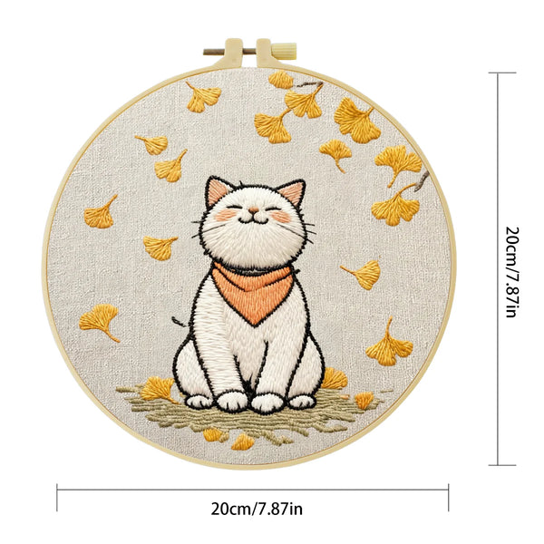 Cat Embroidery Starter Kit