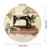 Retro Sewing Machine Embroidery Kit