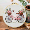 Floral Bicycle Hand Embroidery Kit