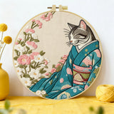 Kimono Cat Hand Embroidery Kit