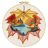 Maple Leaf Embroidery Kit