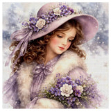 Victorian Lady in Lavender Cross Stitch Kit 💜🌸✨