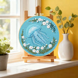 Floral Jellyfish Embroidery Kit Kits For Stitchers