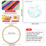 Sea Turtle Embroidery Kit – Coastal Ocean & Seashell Design Kits For Stitchers