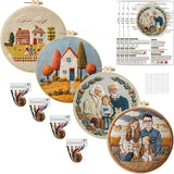 Custom Family Portrait Embroidery Kit – Personalized DIY Hand Embroidery Hoop Art Set from Photo