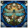 Blue Dragonfly Stained Glass Cross Stitch Kit 🦋💙