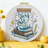 Baby Dragon Library Embroidery Kit Kits For Stitchers