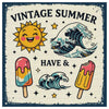 Vintage Summer Vibes Cross Stitch Kit ☀️🌊🍦✨