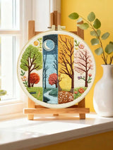 Four Seasons Forest Embroidery Kit Kits For Stitchers