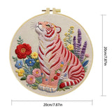 Pink Tiger Garden Embroidery Kit Kits For Stitchers