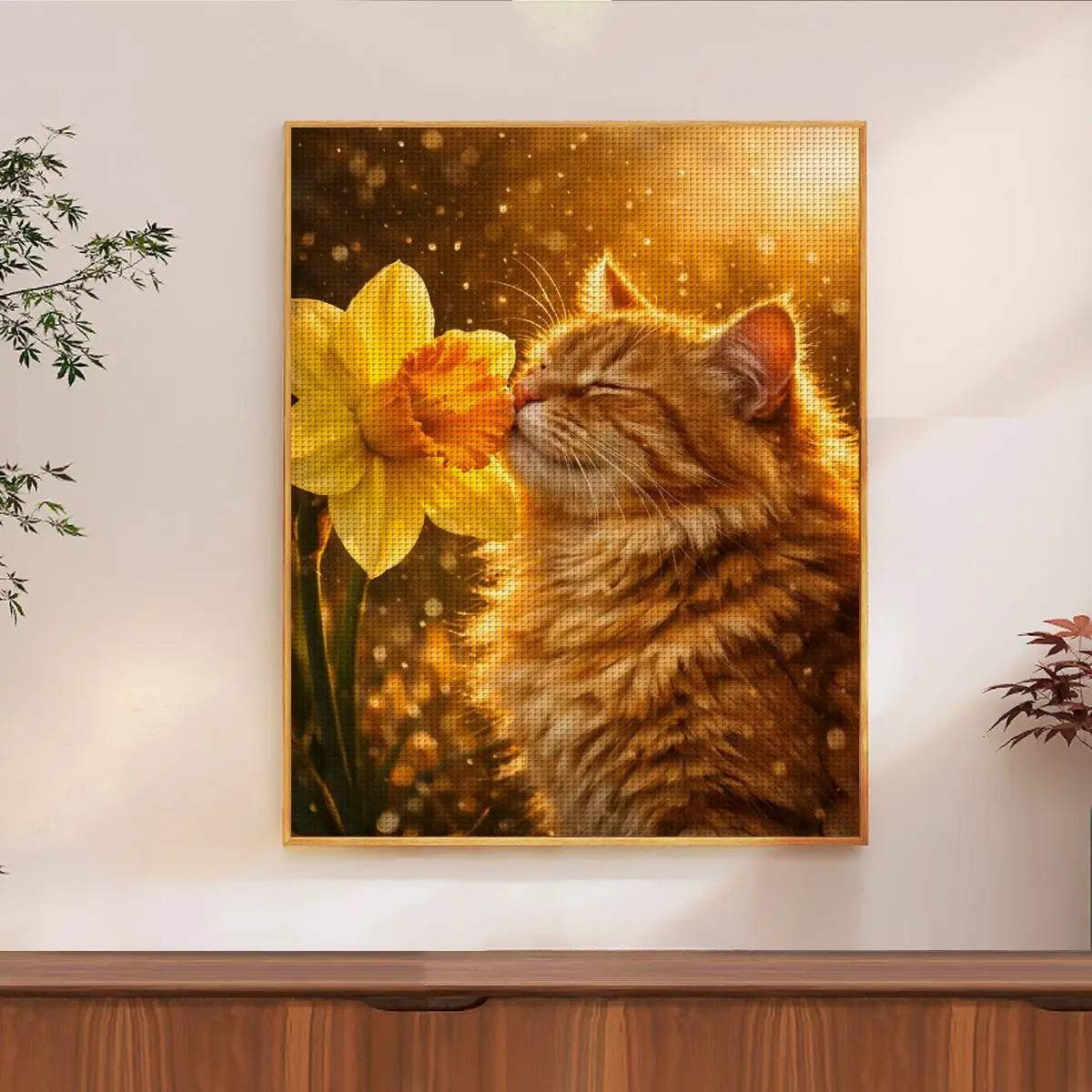 Sunlit Kitten Cross Stitch Kit 🐱🌼🧵✨