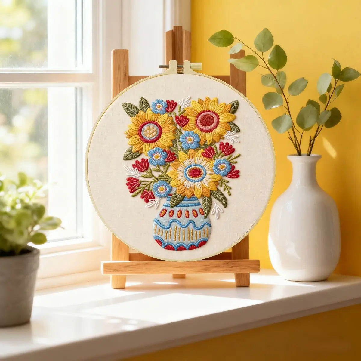 Retro Vase Embroidery Starter Kit