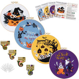 Spooky Halloween Embroidery Kit – Set of 4