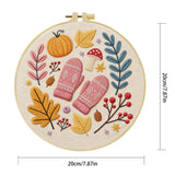 Cozy Autumn Embroidery Kit Kits For Stitchers