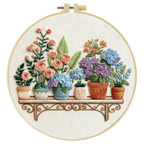 Flower Shelf Embroidery Kit Kits For Stitchers