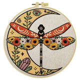 Moon & Dragonflies Embroidery Kit