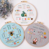 3-Piece Beginner Embroidery Kit Set Kits For Stitchers