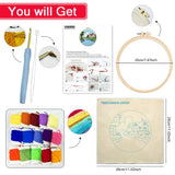 Cozy Cottage Riverside Embroidery Kit for Adults – Whimsical Country House DIY Hand Embroidery Hoop Art Beginner Needlecraft Gift
